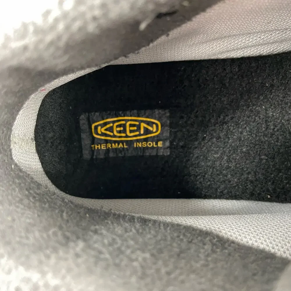 Keen Waterproof Leather Snow Boots Gray 100g Insulation Kids Size 5Y